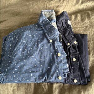 1 each: Levi’s and J Crew LS button up